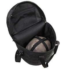 NcSTAR helmet bag exterior MOLLE straps enable extra gear attachment.