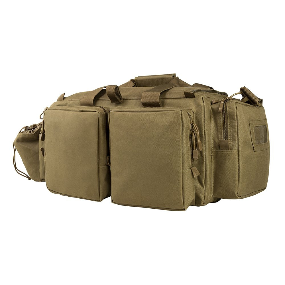 NcSTAR VISM Expert Range Bag front compartment helps organize rifle magazines for easy access.