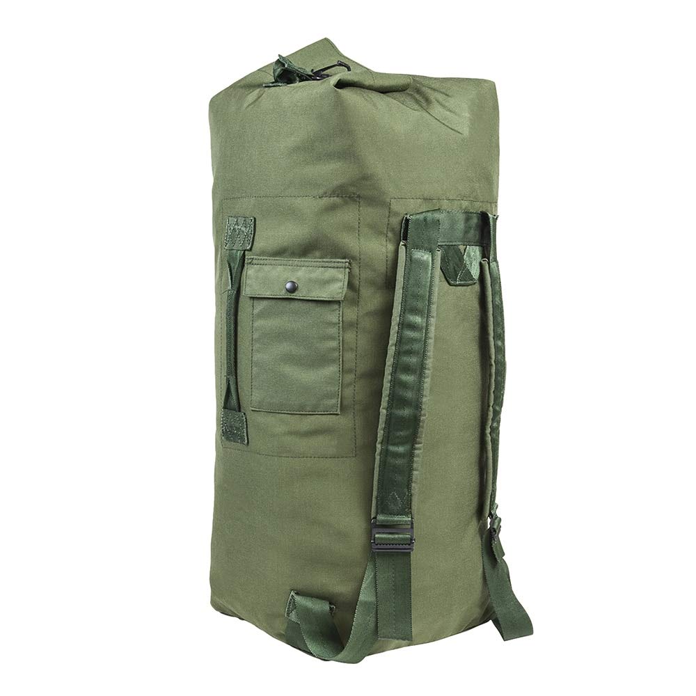 NcSTAR VISM green duffel bag with dual shoulder straps for comfortable carry