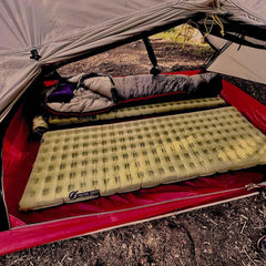 Near Zero dual-plated aluminum sleeping pad for durable outdoor use