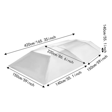NEATOOM car canopy foldable design enables quick setup and packing