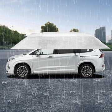 NEATOOM car canopy fabric shields interior from moisture