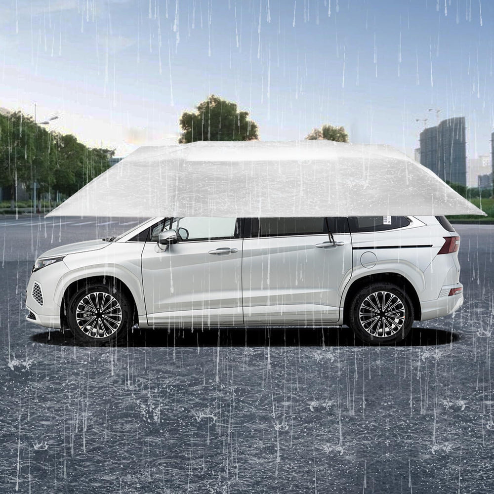 NEATOOM car canopy fabric shields interior from moisture