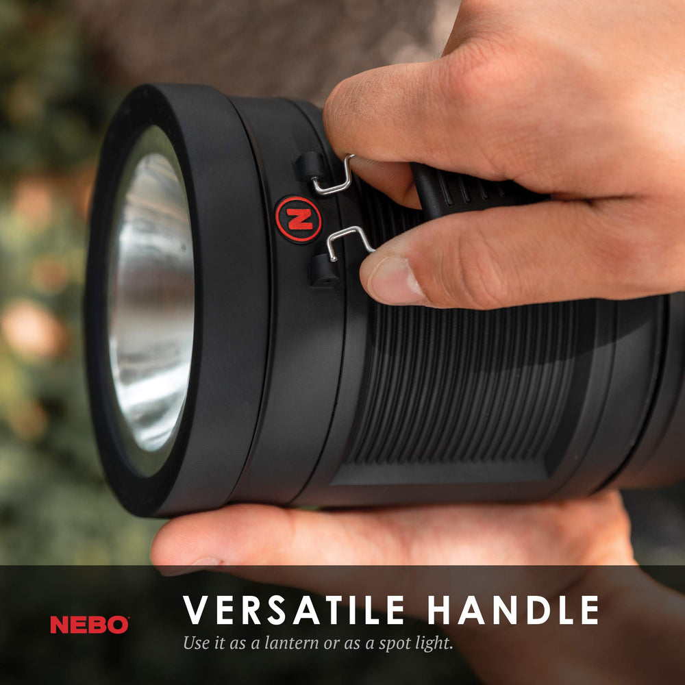 NEBO Big Poppy water-resistant build withstands outdoor use.