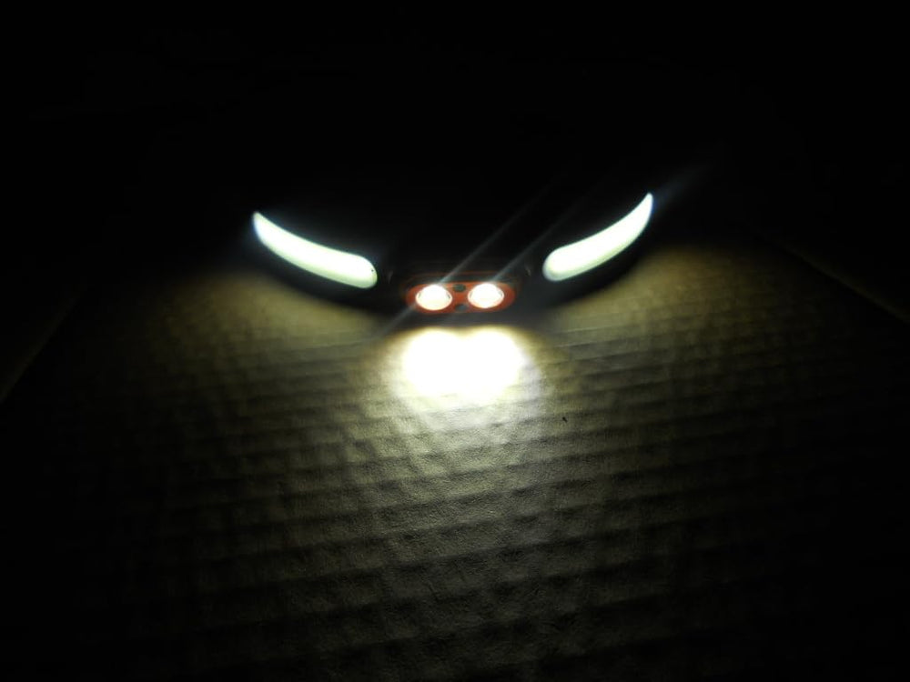 NEBO CurvBeam 600 in use during a night run for hands-free light.