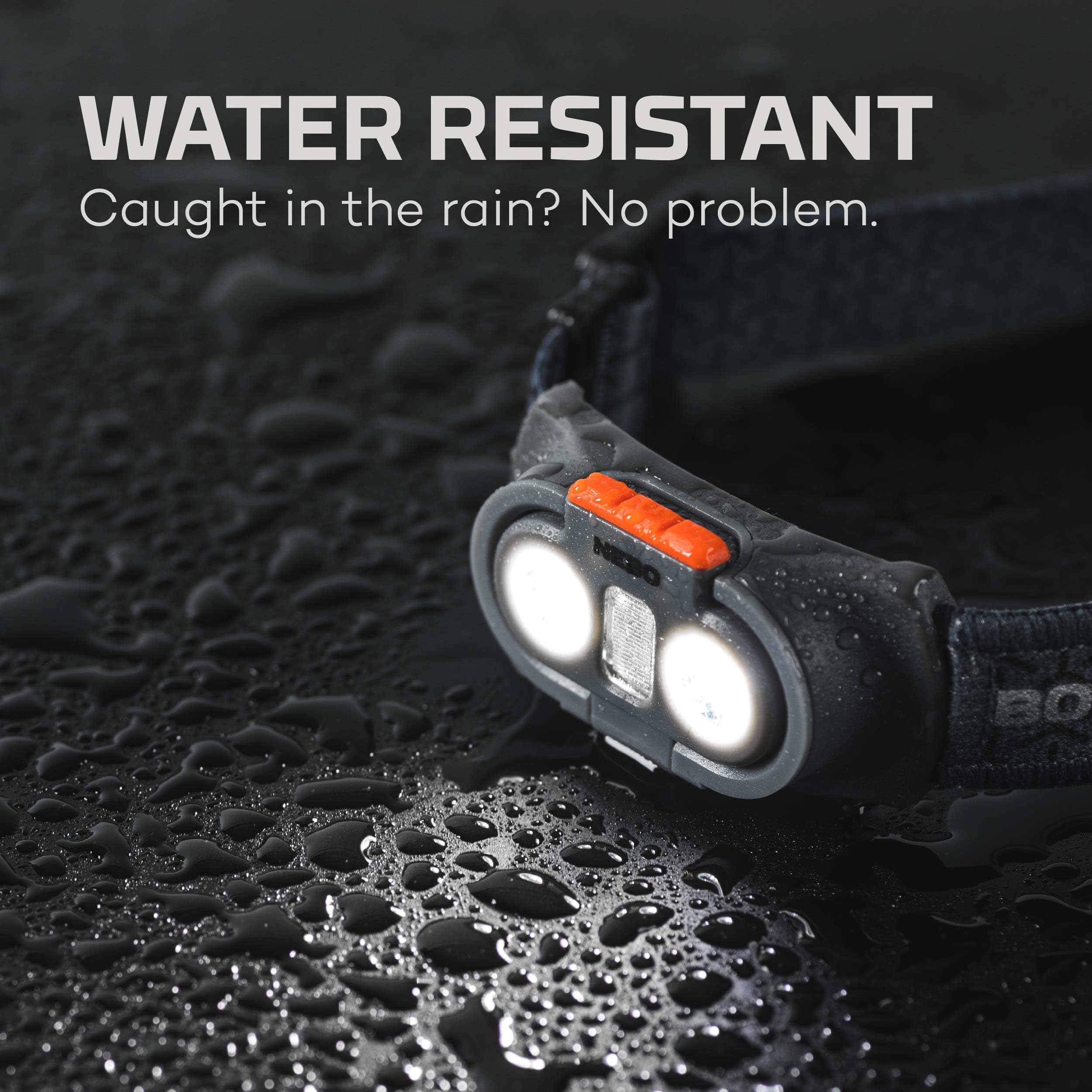 NEBO Einstein provides up to 60-hour battery life in a durable headlamp.