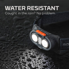 NEBO Einstein provides up to 60-hour battery life in a durable headlamp.