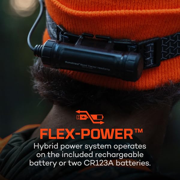 NEBO IllumaTrace Flex-Power hybrid supports rechargeable and disposable batteries.