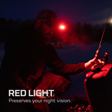 NEBO MYCRO 500+ Red mode preserves night vision with beam