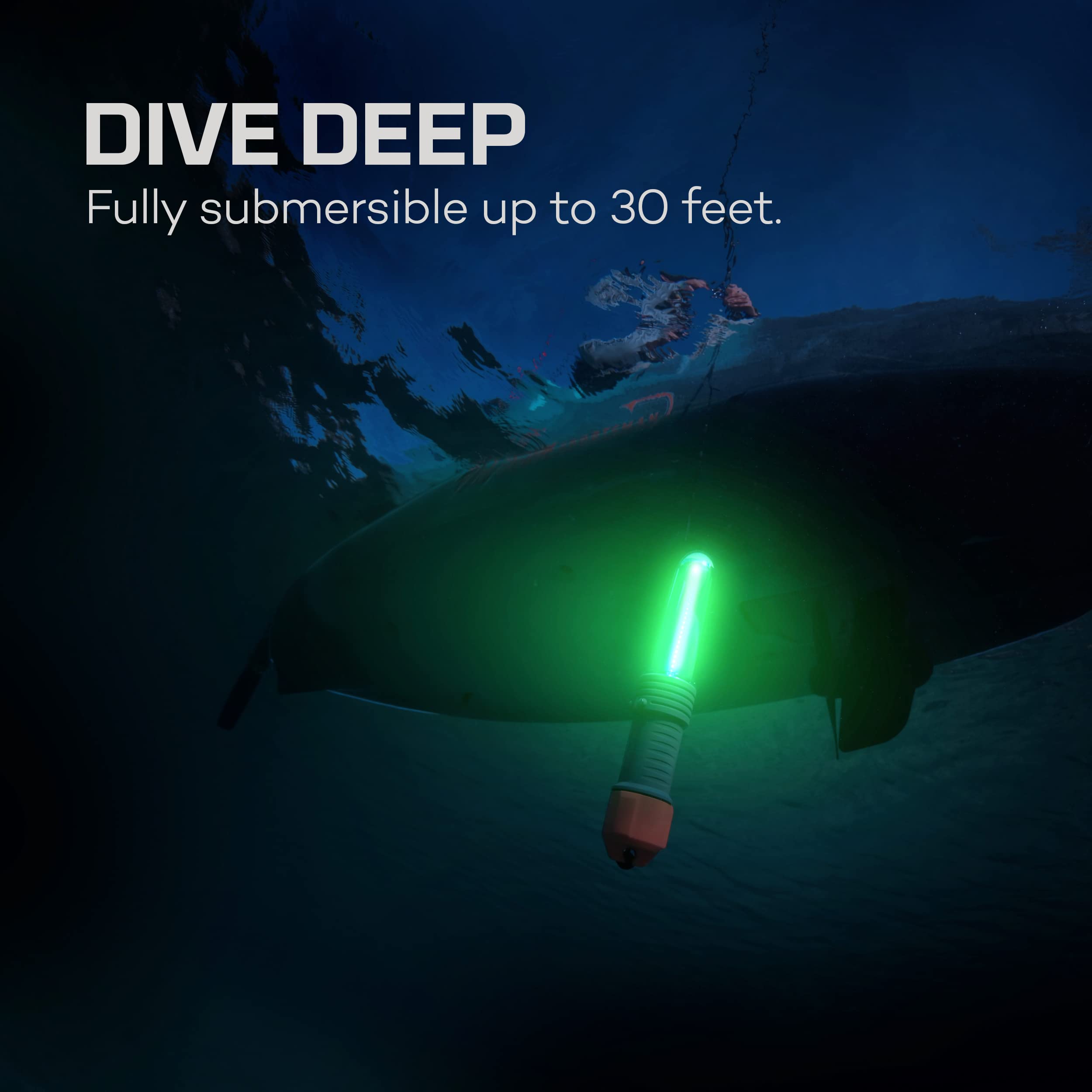 NEBO Submerser 500 rugged ABS housing is compact and portable for travel.