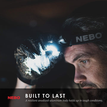 NEBO Transcend smart power control extends battery life with smooth mode transitions.