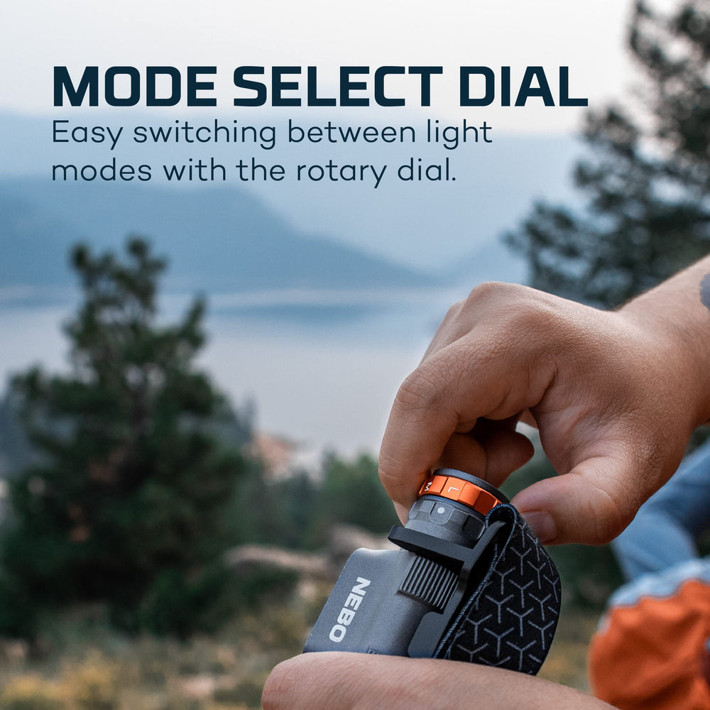 NEBO Transcend USB-C charging cable included with headlamp