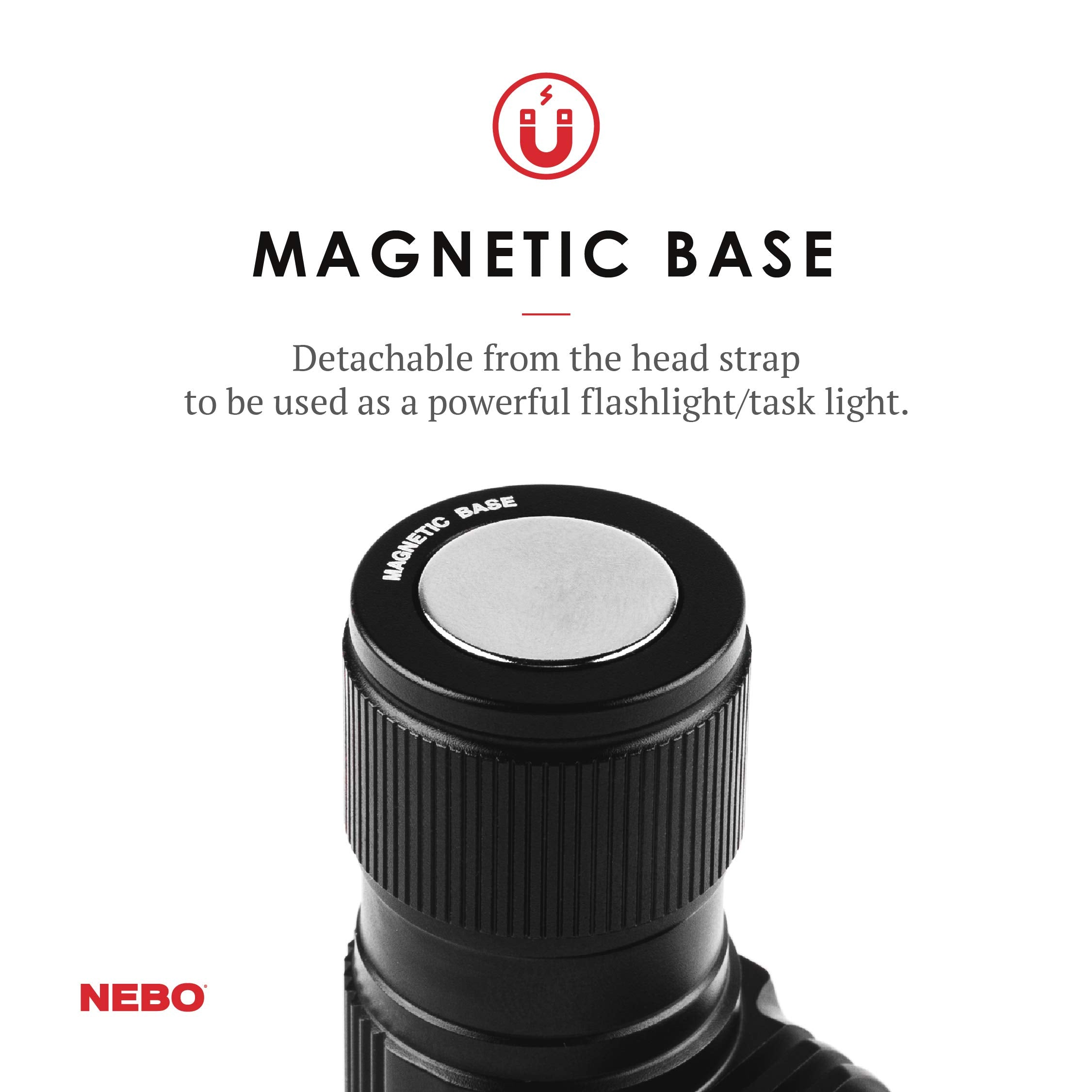 NEBO Transcend water-resistant headlamp for reliable light in damp conditions.