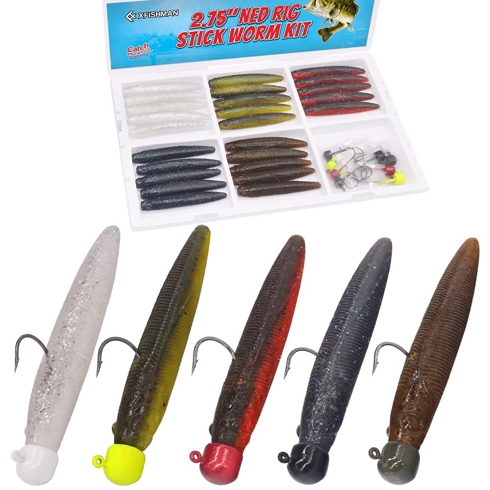 Ned Rig Kit Finesse 2.75 inch soft plastic worms image 01