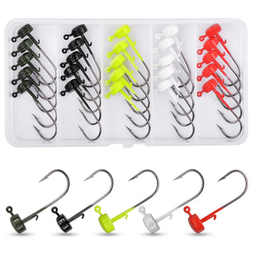 Ned Rig Mushroom Jig Head Kit close-up with bait keeper