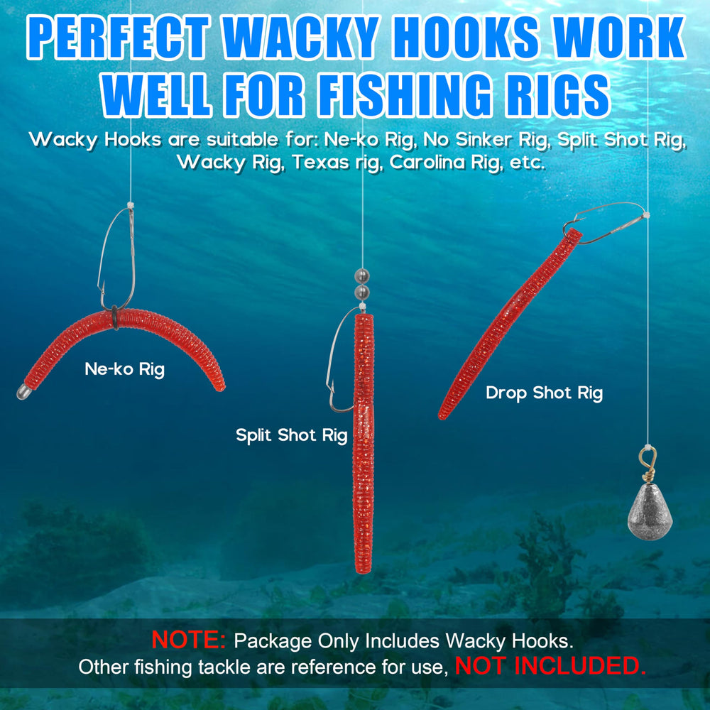 Neko/Texas/Wacky rig compatible bass hooks