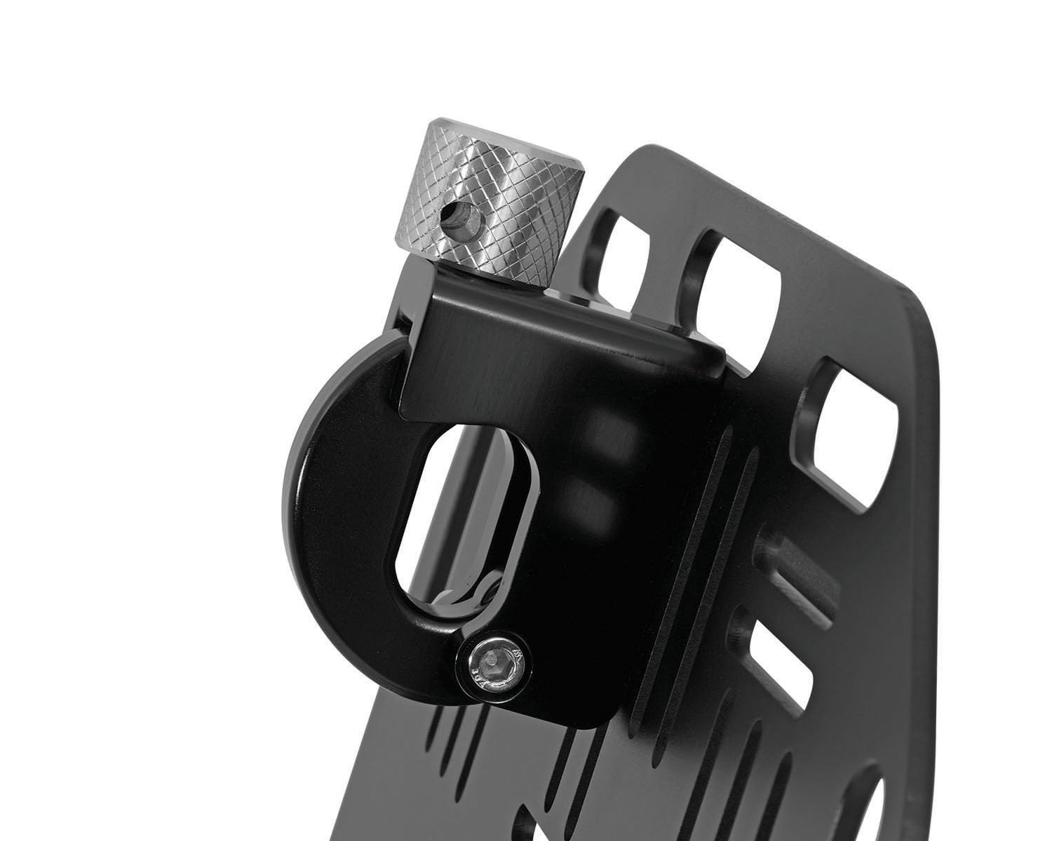 Nelson-Rigg quick-release plate paired with saddlebags for secure, quick access.