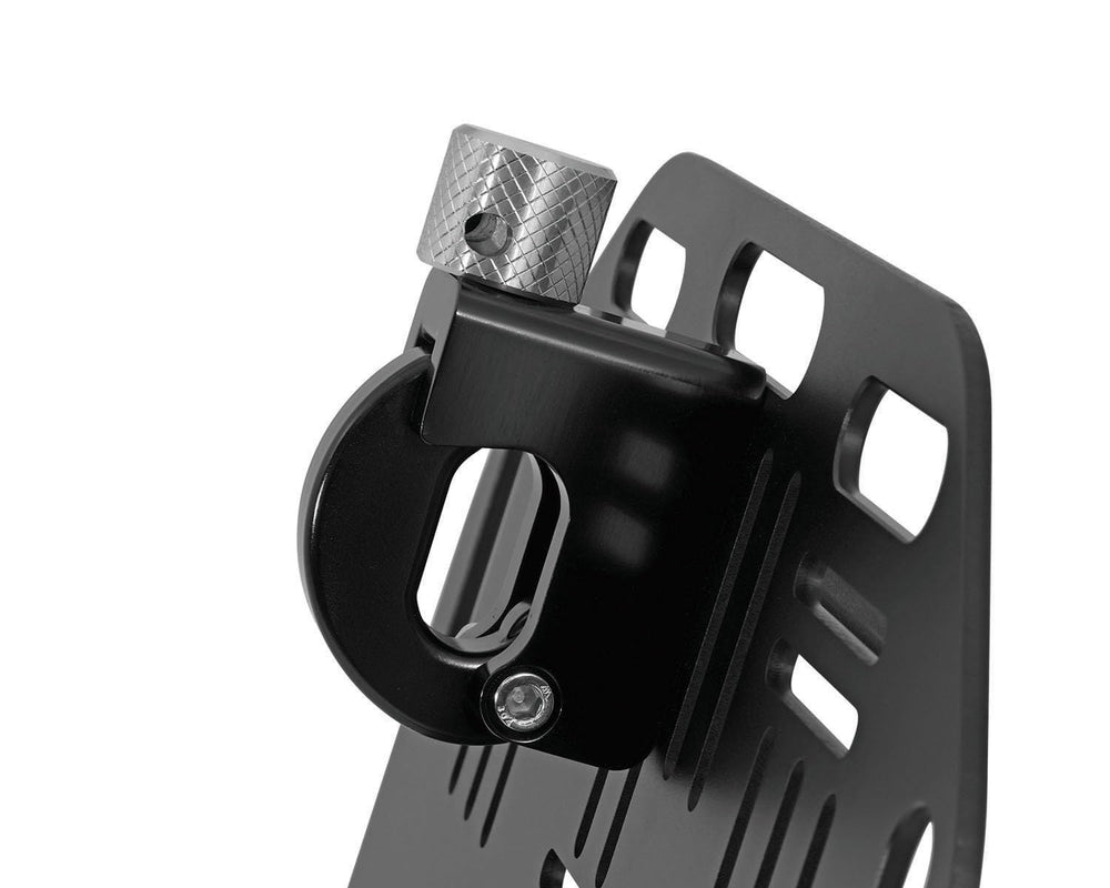 Nelson-Rigg quick-release plate paired with saddlebags for secure, quick access.
