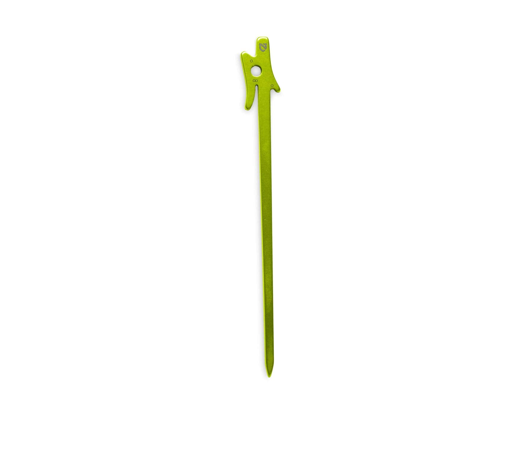 NEMO Airpin stake made from 7075 aluminum delivers lightweight, durable performance.