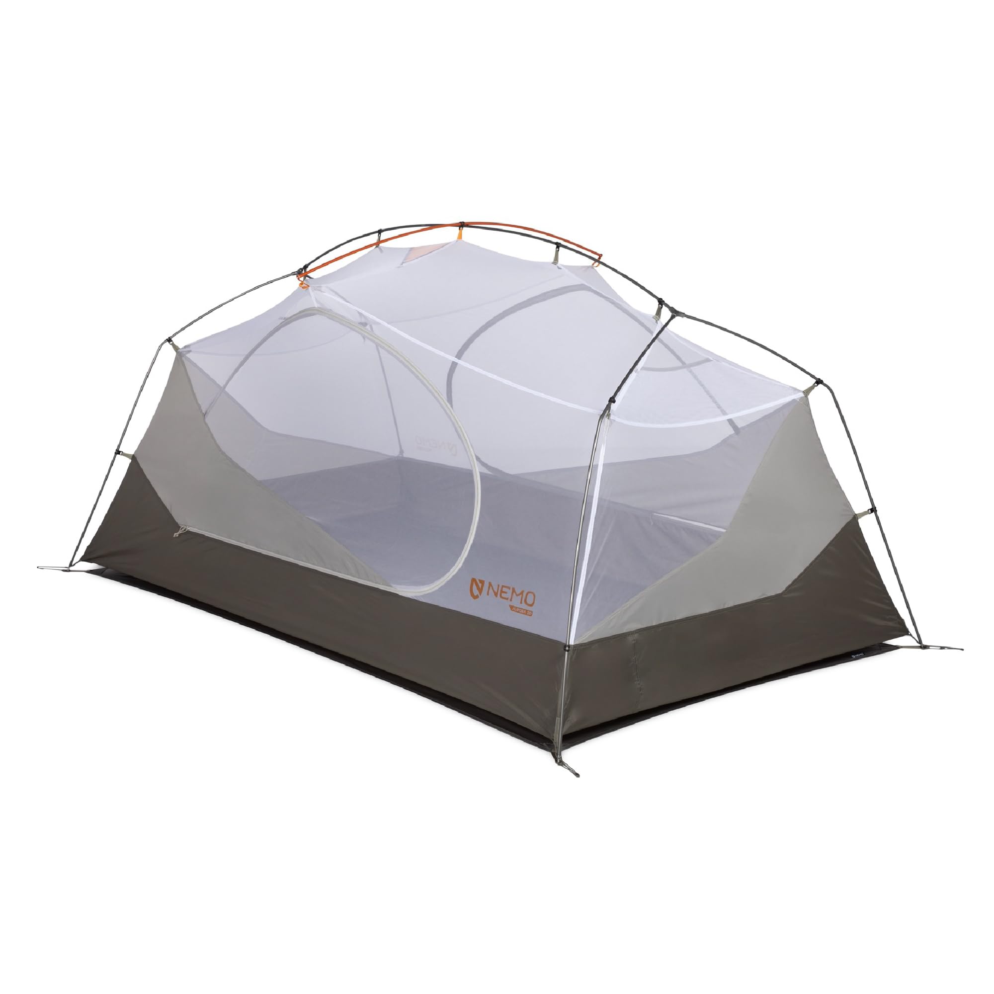 NEMO Aurora tent vertical walls maximize interior space for comfortable group camping.