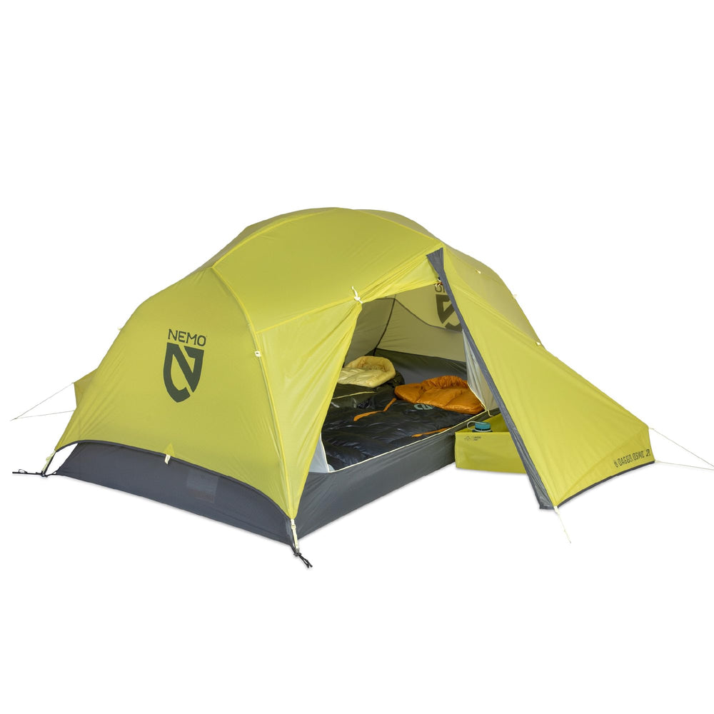 NEMO Dagger OSMO fabric detail with recycled yarns and water repellency.