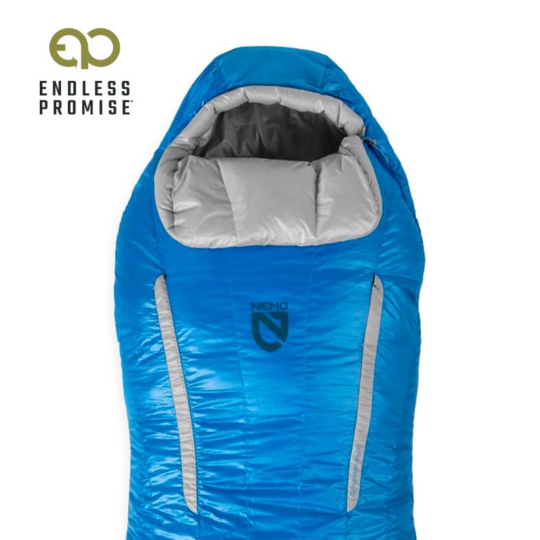 NEMO Disco 650-fill down offers hydrophobic warmth in damp nights