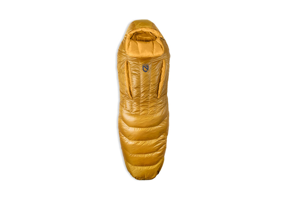 NEMO Disco regular chai side view shows roomy Spoon silhouette for comfortable side sleeping.