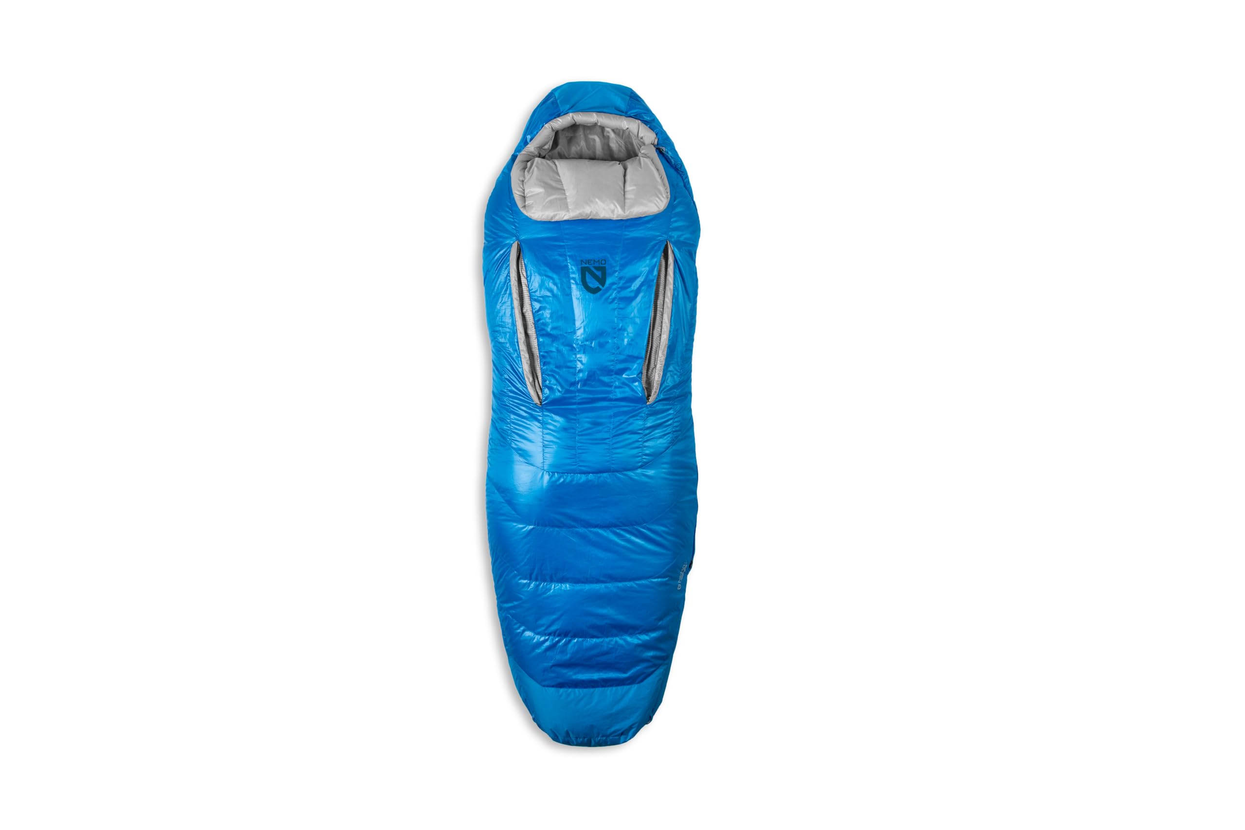 NEMO Disco sleeping bag with Classic Spoon shape offers extra elbow and knee room for side sleeping