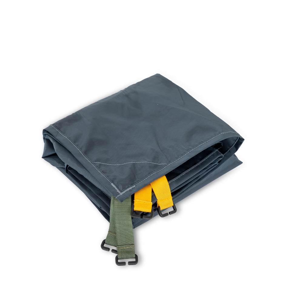 Nemo Dragonfly footprint with clips secures attachment to the tent