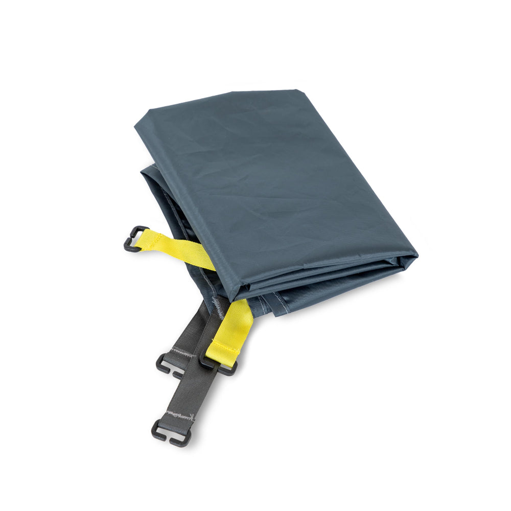 Nemo footprint securely attached to tent perimeter for stable protection