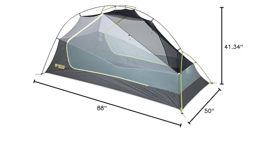 NEMO Dragonfly Osmo fabric water repellency and stability in damp conditions.