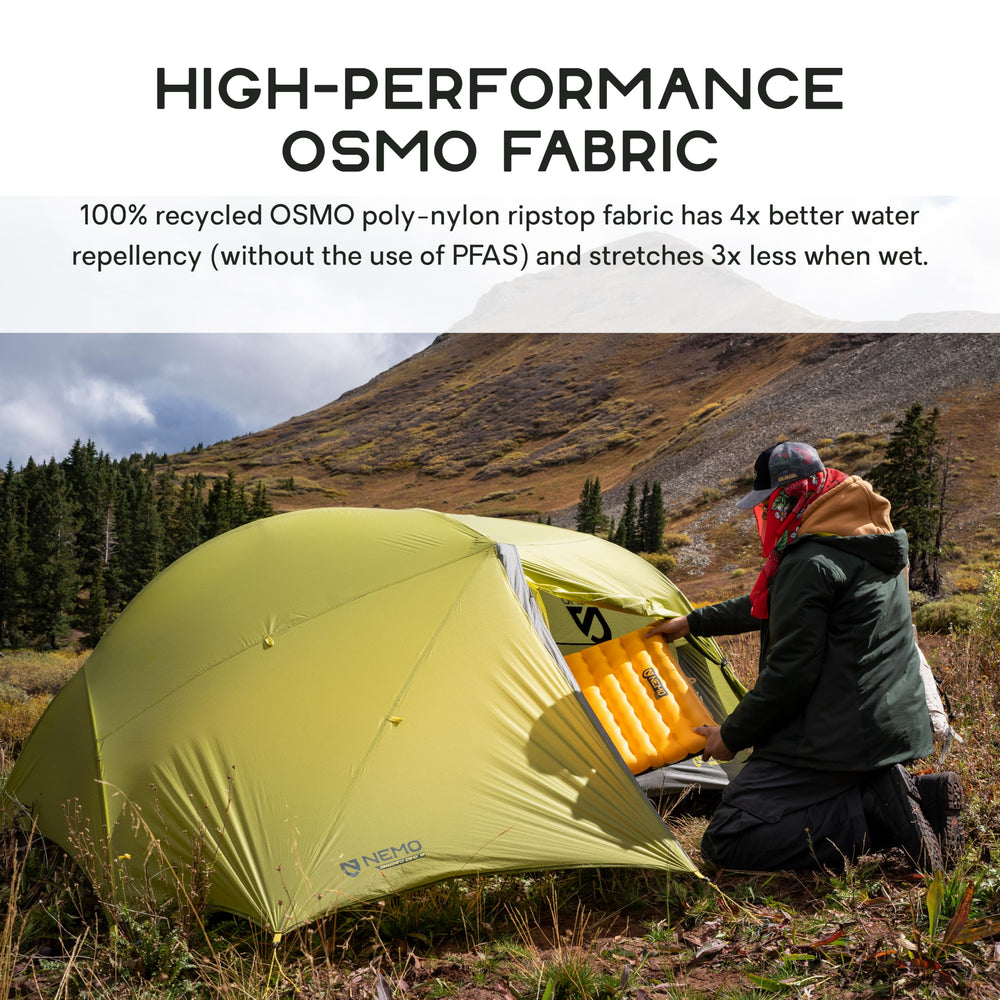 NEMO Dragonfly OSMO tent pole system uses DAC poles for a stable, quick setup.
