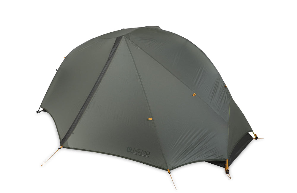 Nemo Dragonfly OSMO tent side view showcasing lightweight setup for rapid bivouac.
