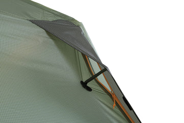 Nemo Dragonfly OSMO vestibule storage shows dry gear access.