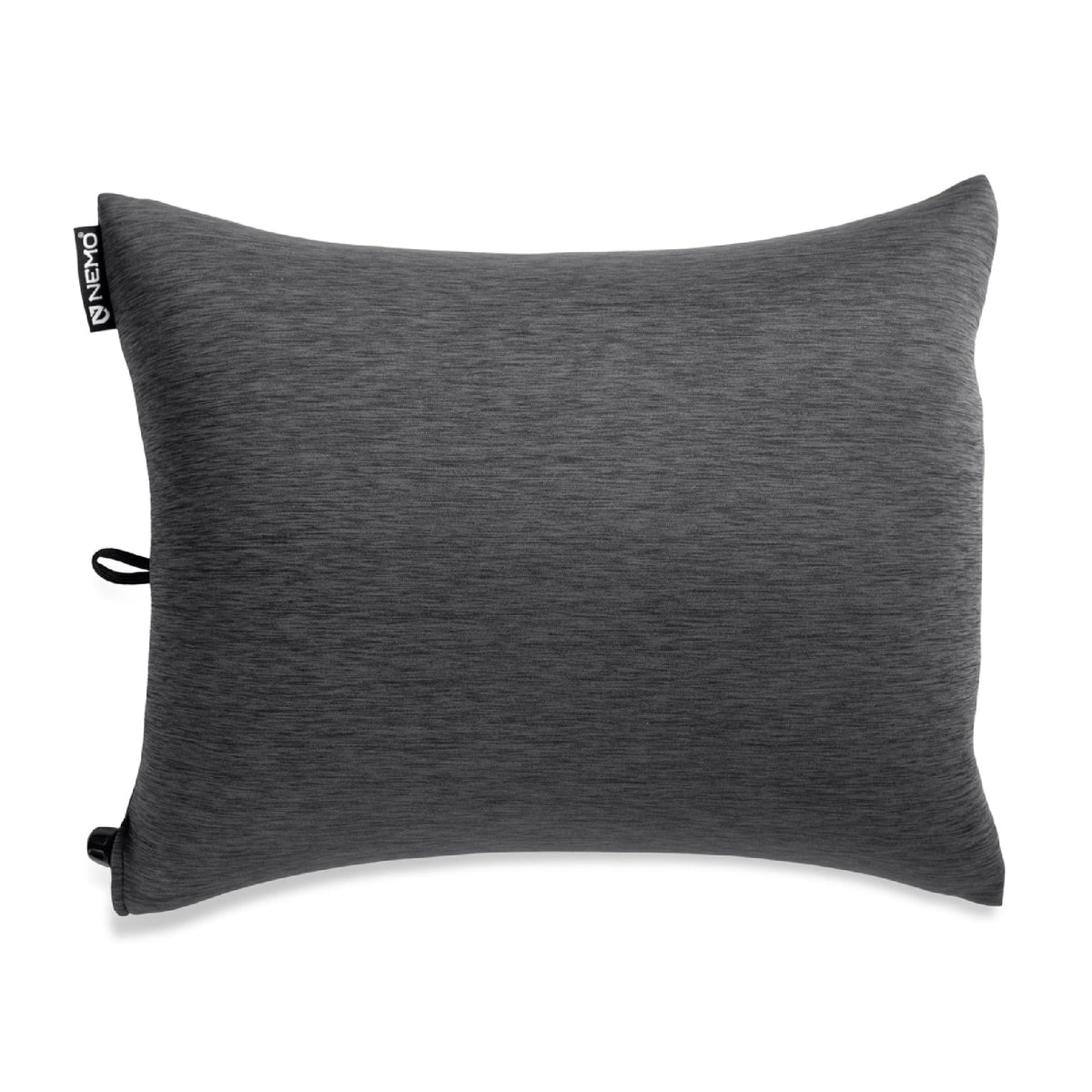 Nemo Fillo King pillow packed compactly for travel and storage convenience.