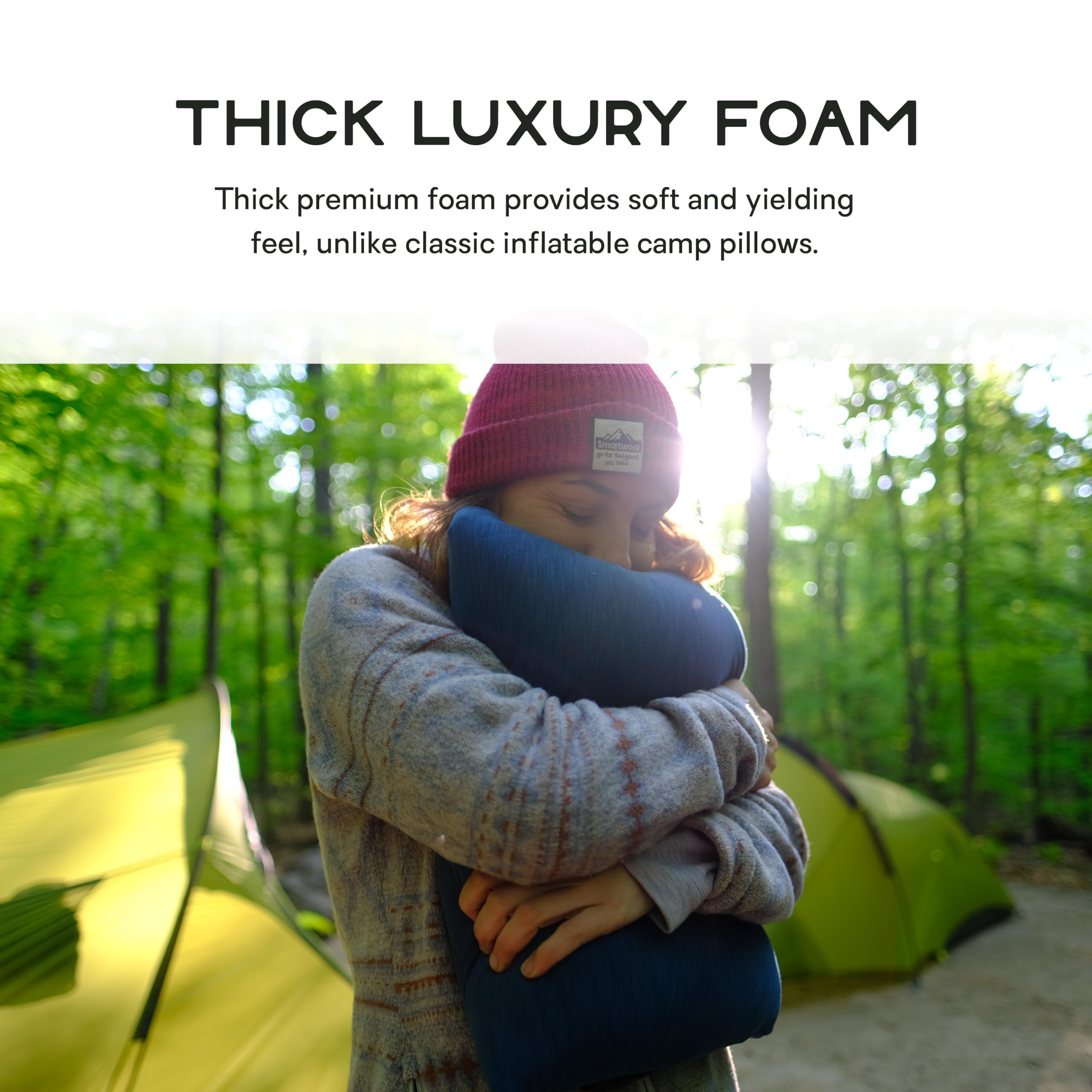 Nemo Fillo with 3 inch I-Beam baffled air cell reduces ballooning for natural shape.