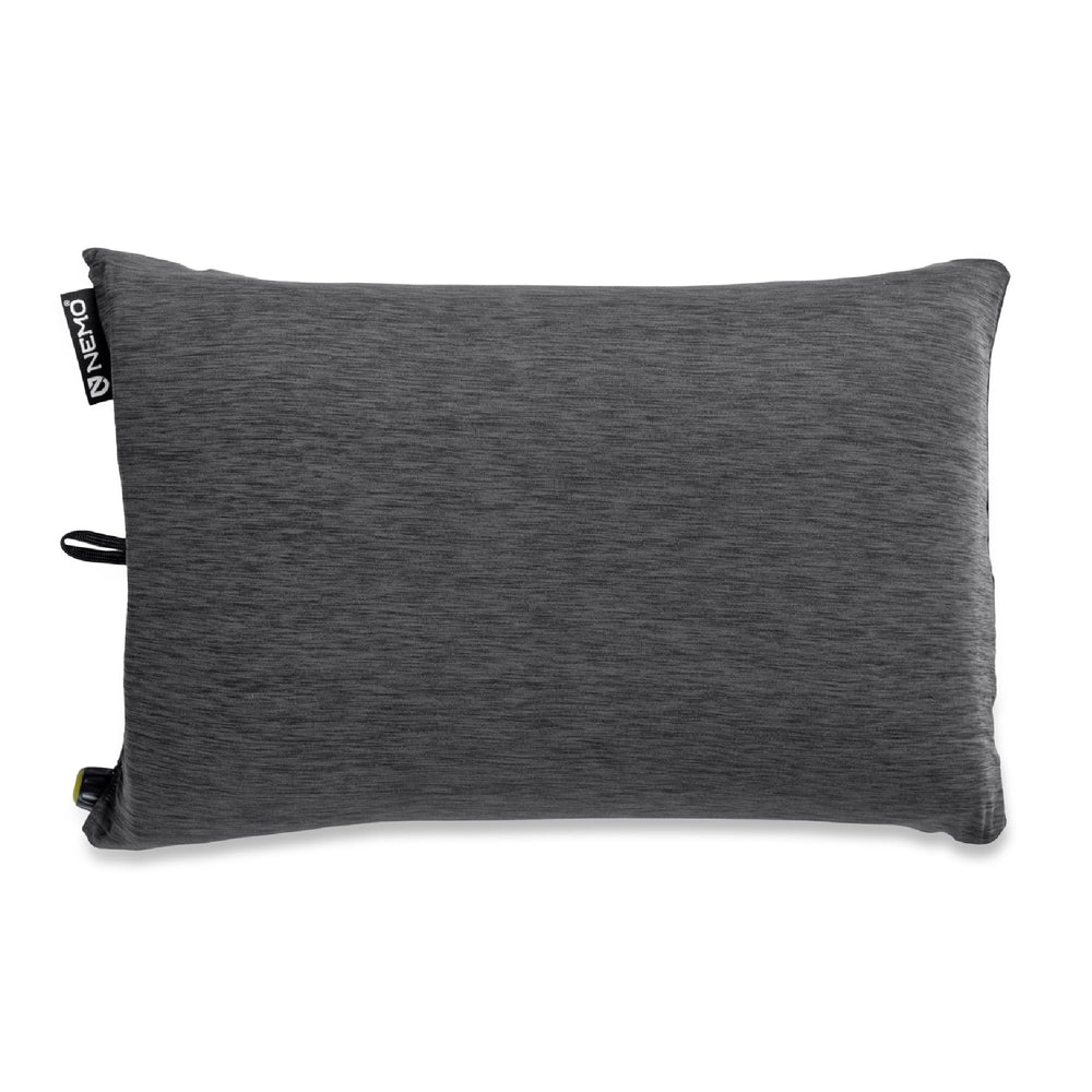 Nemo Fillo pillow in integrated stuff sack for compact backpacking travel