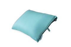Nemo Fillo pillow in integrated stuff sack for ultra-compact camping carry.