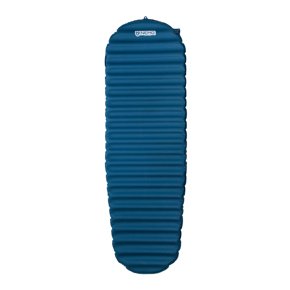Nemo Flyer Abyss pad front view showing plush comfort and spacious length.