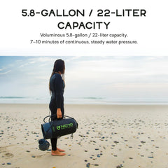 Nemo Helio 7-foot neoprene hose reaches overhead or gear.