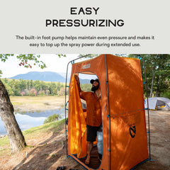 Nemo Helio LX wide cap opening for easy filling.