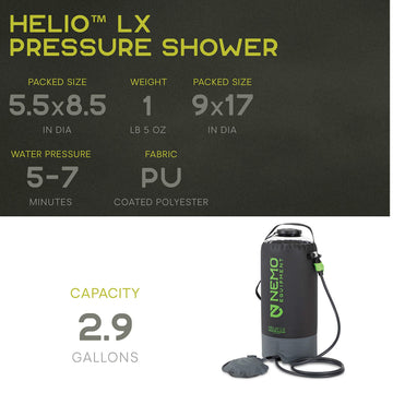 Nemo Helio refill anywhere without a hose for convenience.