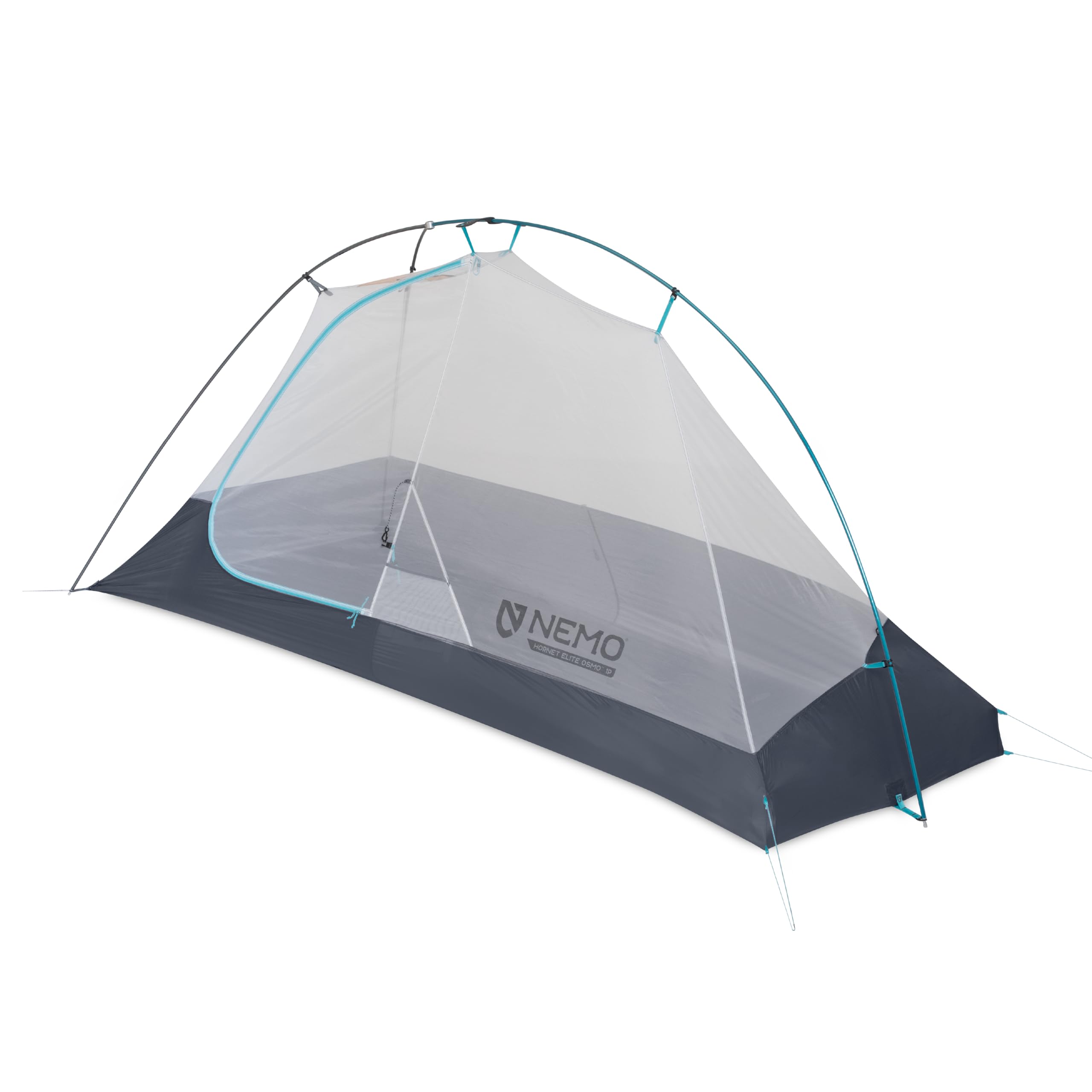 NEMO Hornet Elite Osmo tent with Divvy Cube packed, streamlining backpack organization