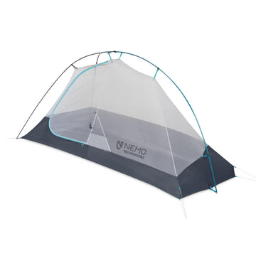 NEMO Hornet Elite Osmo tent with Divvy Cube packed, streamlining backpack organization