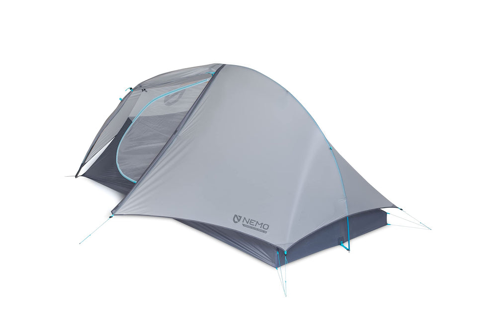 NEMO Hornet Elite OSMO tent doors and vestibules enable easy entry and extra dry space.