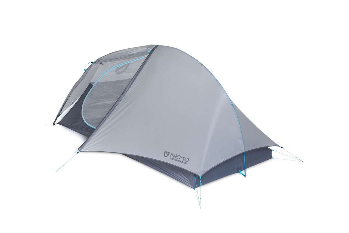 NEMO Hornet Elite OSMO tent doors and vestibules enable easy entry and extra dry space.