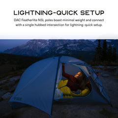 NEMO Hornet Elite Osmo tent interior reveals generous headroom and cozy sleeping space