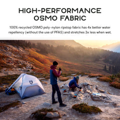 NEMO Hornet Elite Osmo tent open-door vestibule for quick access and gear storage