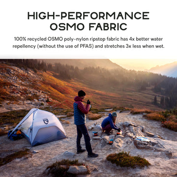 NEMO Hornet Elite OSMO vestibule space suitable for gear organization.