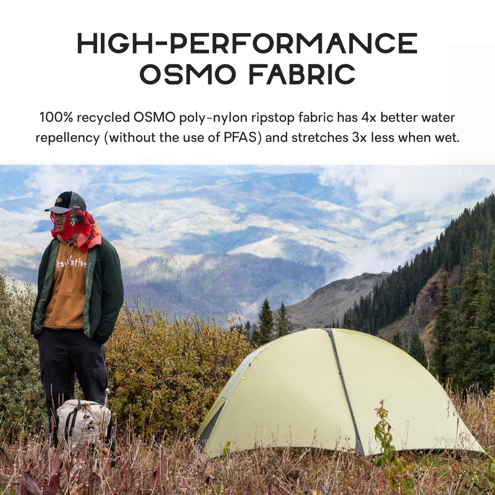 Flybar clip detail improves headroom and tension on the Hornet OSMO 1P.